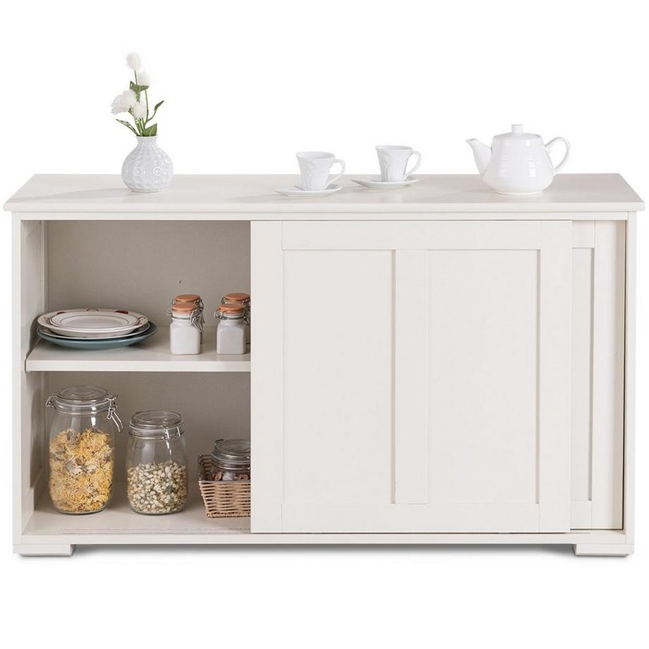 Northix Sideboard Anrichte Küchenschrank Beistellschrank mit Schiebetüren  