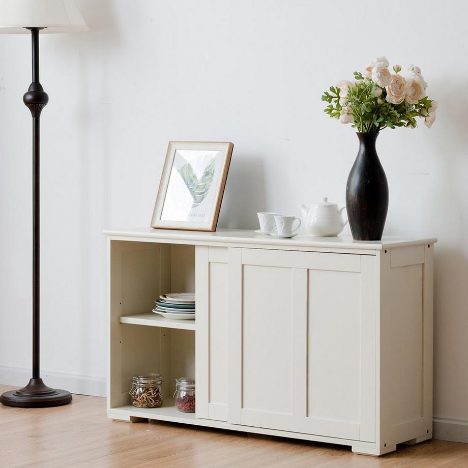 Northix Sideboard Anrichte Küchenschrank Beistellschrank mit Schiebetüren  