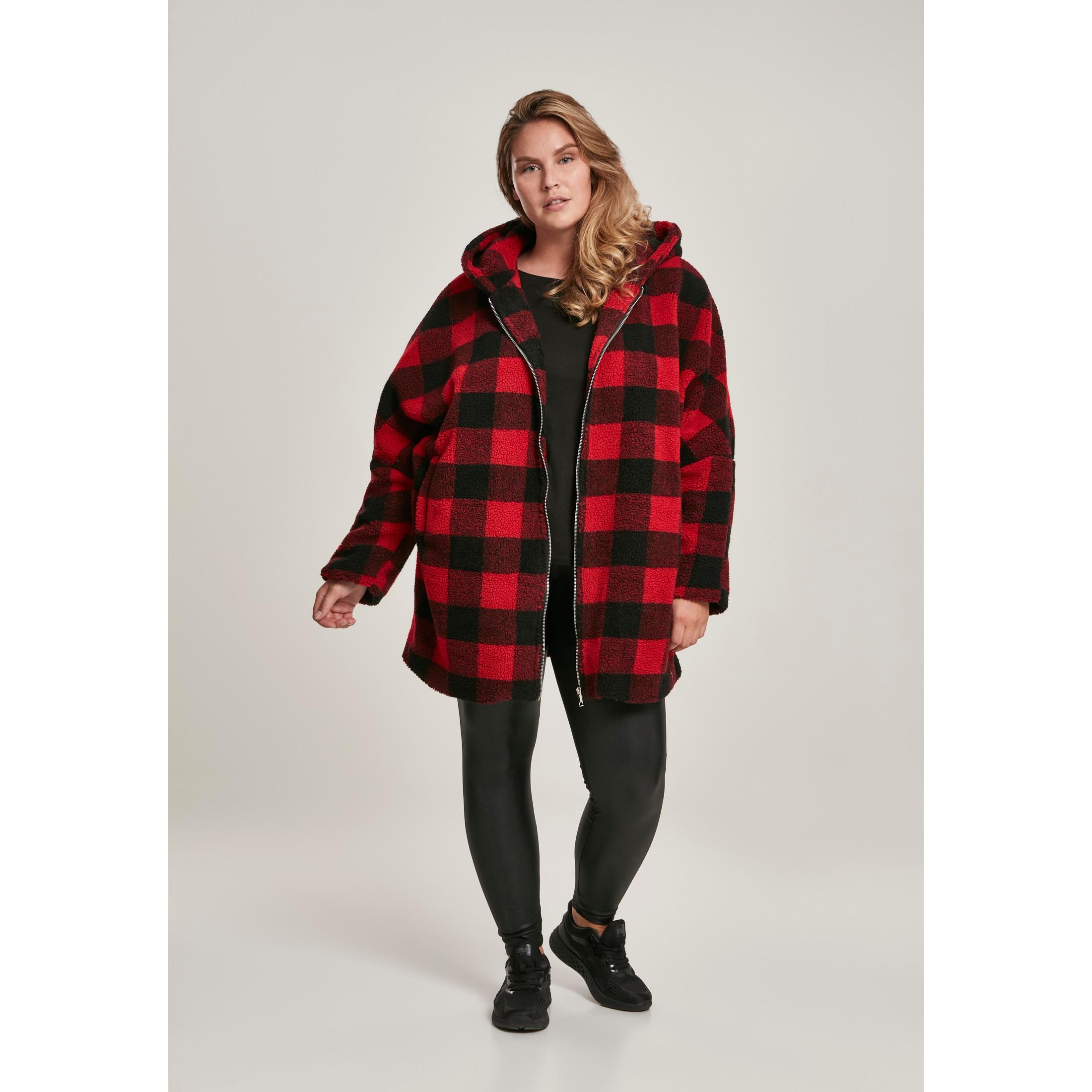 URBAN CLASSICS Parka Oversize à Capuche Carreaux  