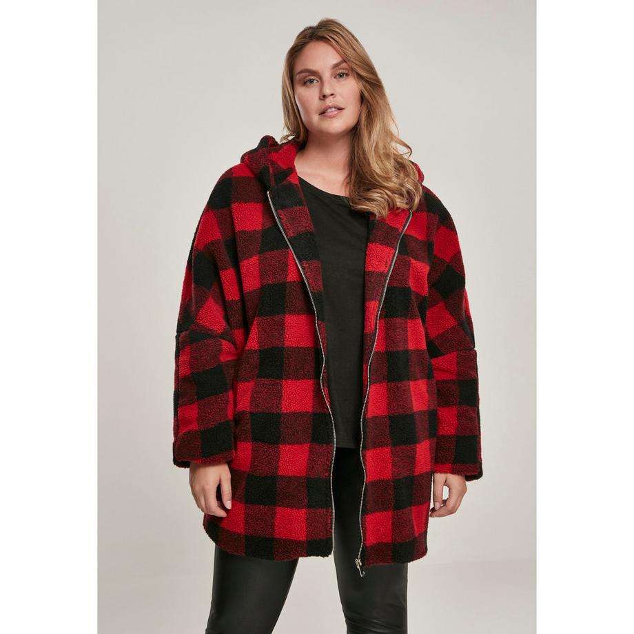URBAN CLASSICS Parka Oversize con Cappuccio a Quadri  