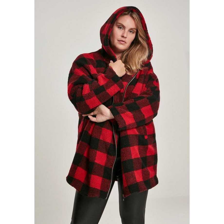 URBAN CLASSICS Parka Oversize con Cappuccio a Quadri  