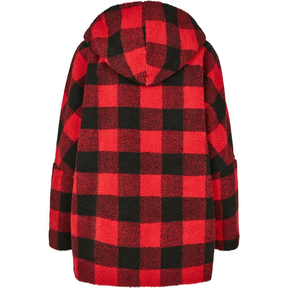 URBAN CLASSICS Parka Oversize con Cappuccio a Quadri  