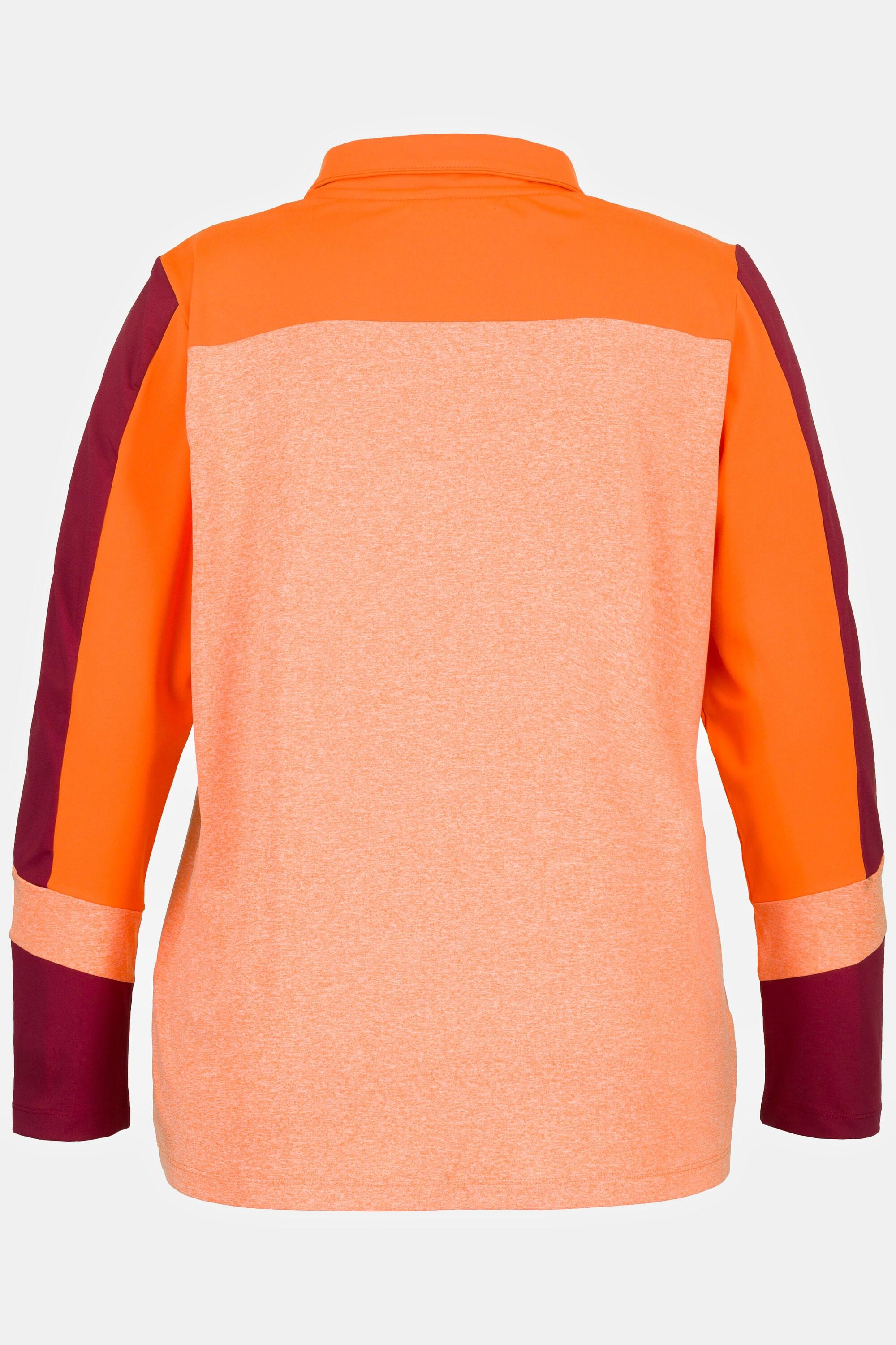 Ulla Popken  Maglione termico con color blocking, collo alto e maniche lunghe 