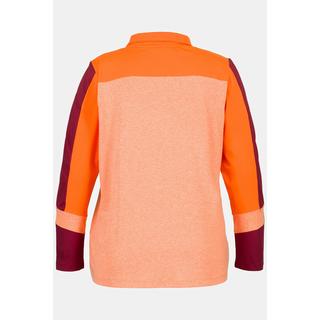 Ulla Popken  Maglione termico con color blocking, collo alto e maniche lunghe 