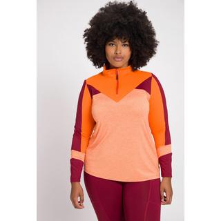 Ulla Popken  Maglione termico con color blocking, collo alto e maniche lunghe 