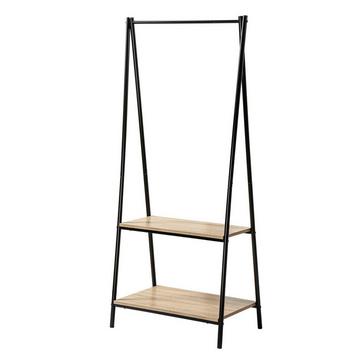 Gardorenständer mit 2 Regalen im Industrial-Stil