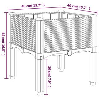 VidaXL Jardinière polypropylène  