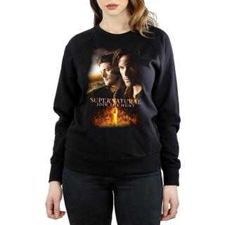 Supernatural  Flaming Poster Sweatshirt 