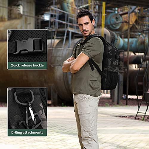 Only-bags.store Taktischer Rucksack Schultasche Militär Schulranzen Tagesrucksack wasserdicht Mini Erwachsene Tagesrucksack Sportrucksack Trekking-Rucksack für Outdoor-Sport Fitness Wandern  