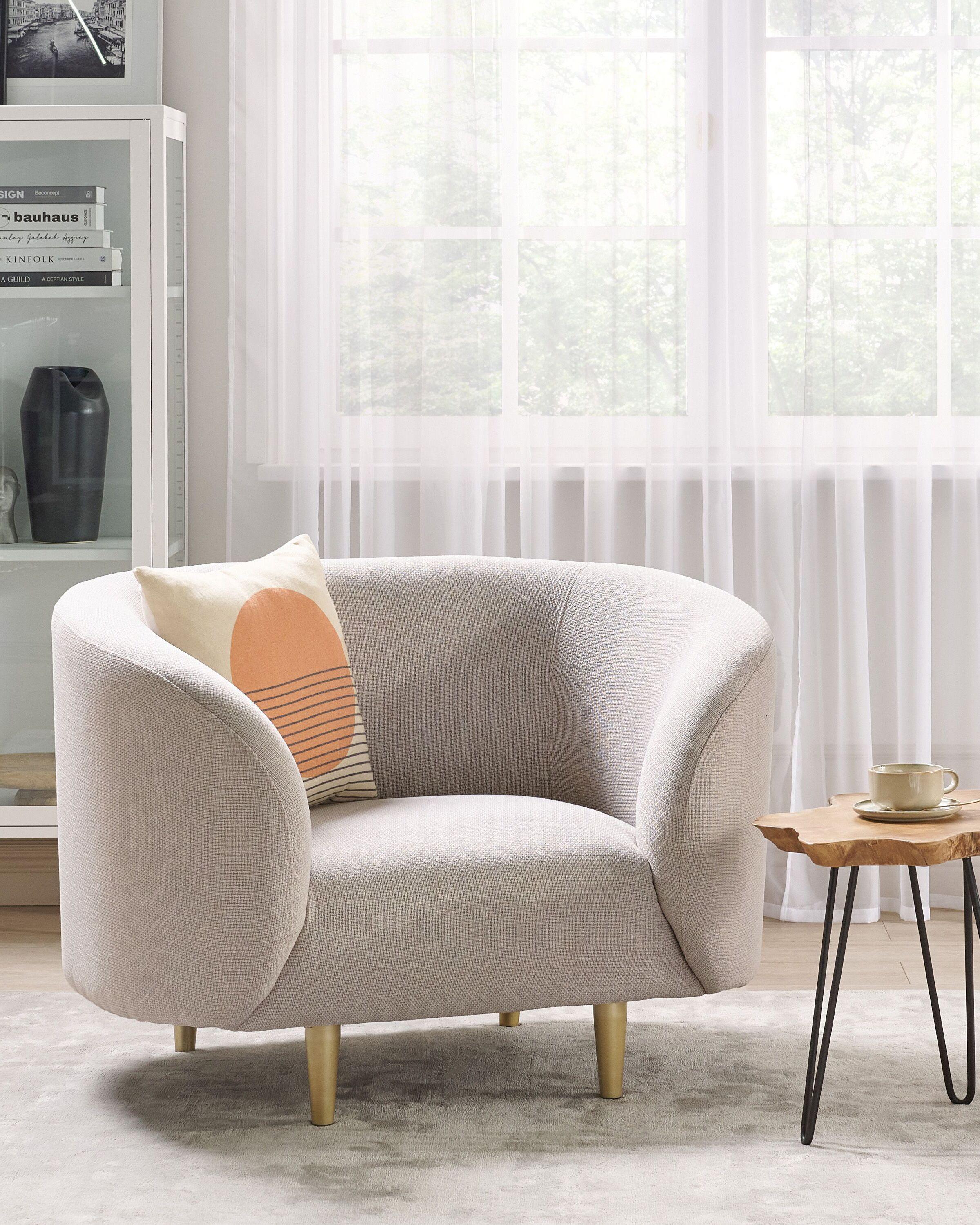 Beliani Fauteuil en Polyester Traditionnel LOEN  