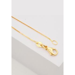 MUAU Schmuck  Collier Venezianer Gelbgold 750, 0.7mm, 42cm 