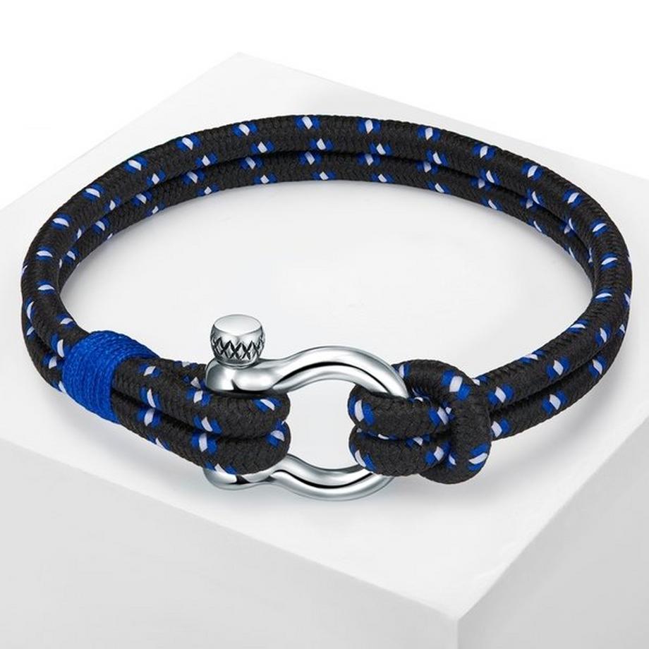 True Rebels  Homme Bracelet en tissu 