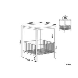 Beliani Beistelltisch aus Faserplatte Industriell KENNER  
