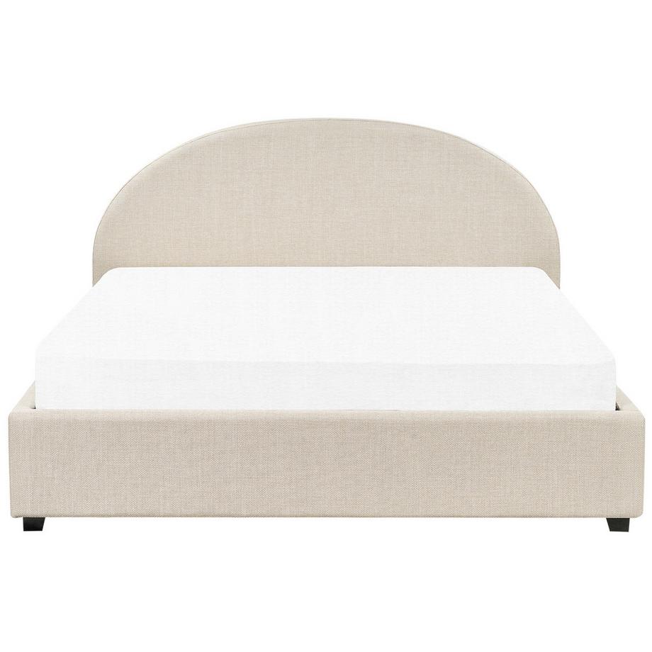 Beliani Lit ottoman en Tissu  VAUCLUSE  