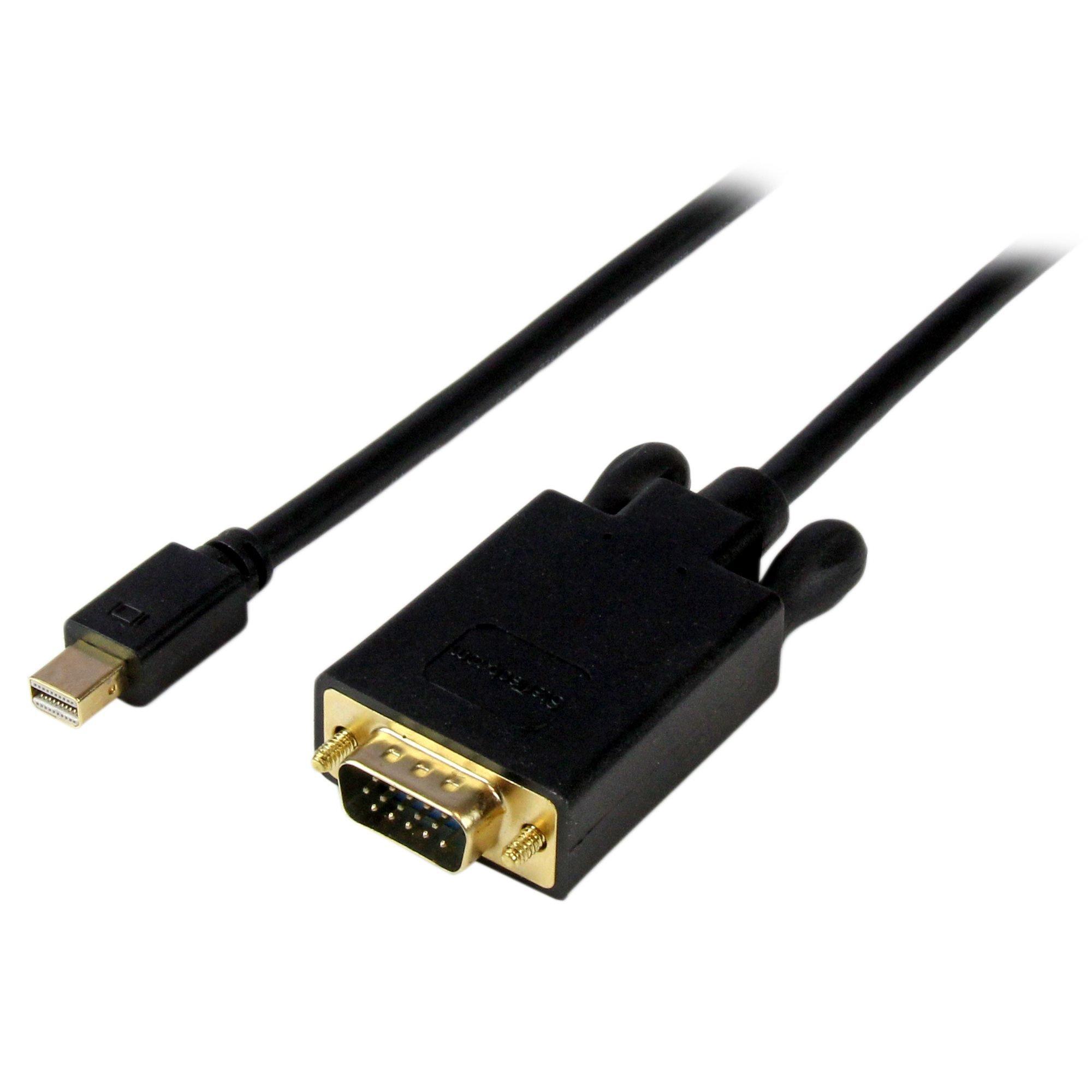Image of StarTech.com 1,8m Mini DisplayPort auf VGA Kabel - mDP auf VGA Adapter - St/St - Schwarz