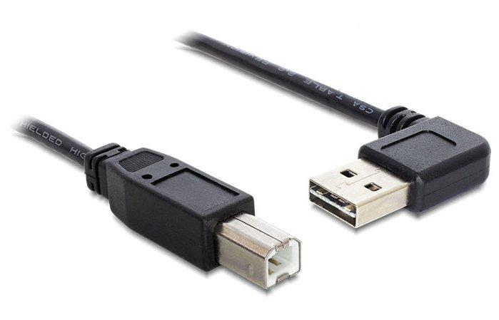 Image of 1m USB 2.0 A - B m/m USB Kabel USB A USB B Schwarz