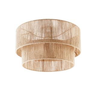 Tectake Plafoniera Lignea Lux in juta in stile boho, 40W  