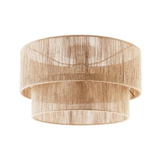 Tectake Plafoniera Lignea Lux in juta in stile boho, 40W  