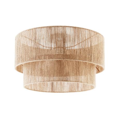 Tectake Plafonnier Lignea Lux en jute de style bohème, 40W  