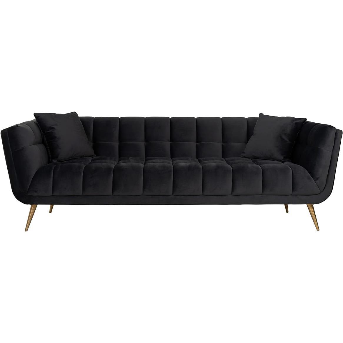 mutoni Sofa Huxley anthrazit gold gebürstet 230  