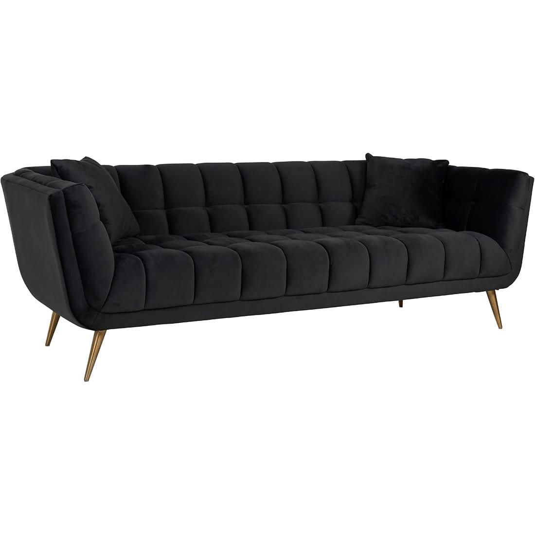 mutoni Sofa Huxley anthrazit gold gebürstet 230  