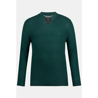 JP1880  Pullover in misto lana con collo particolare e maniche lunghe 