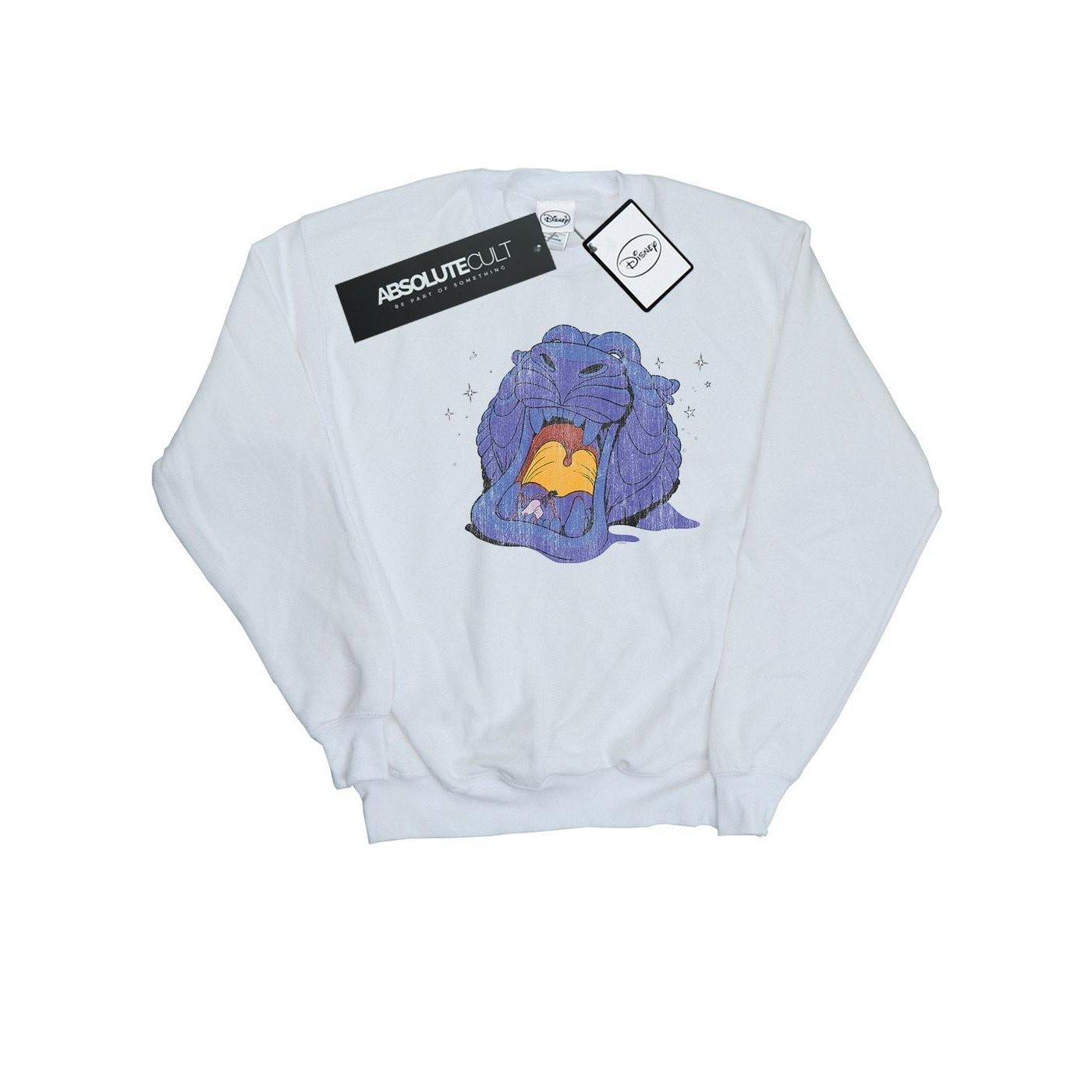Image of Aladdin Cave Of Wonders Distressed Sweatshirt Herren Weiss XL