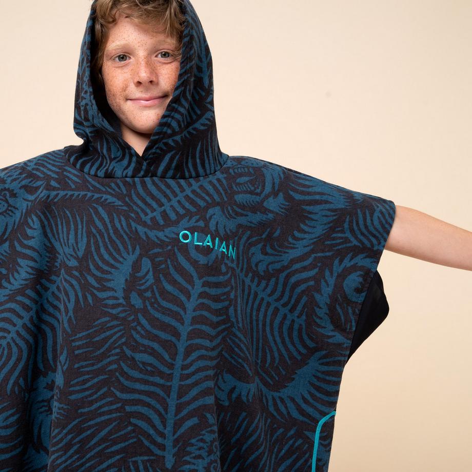 DECATHLON  Poncho enfant coton imprimé 