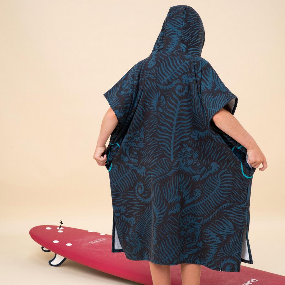 DECATHLON  Poncho enfant coton imprimé 