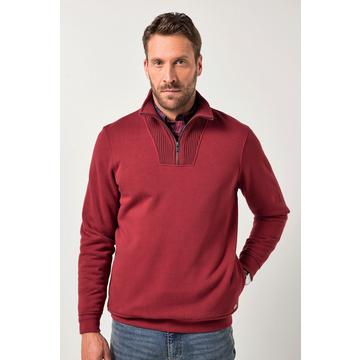 Felpa polo con collo con zip, fino alla tg. 8XL