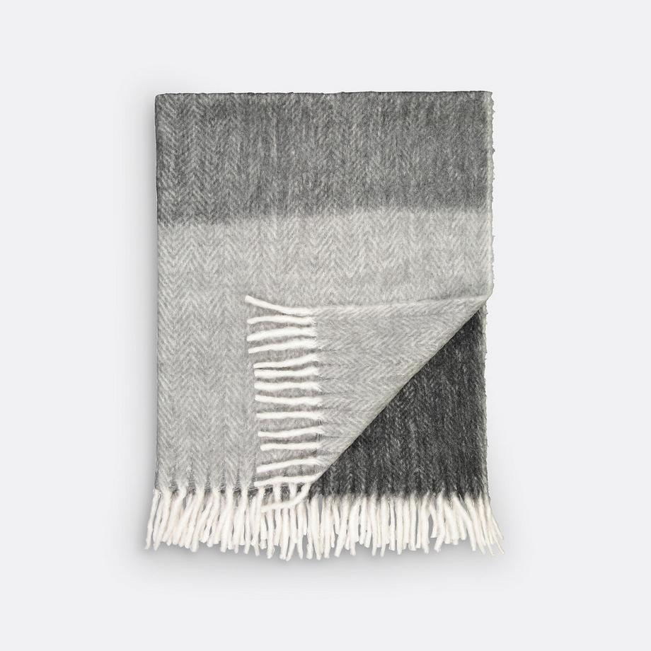 La Redoute Intérieurs Plaid Chaud Lichen Motif Chevrons  