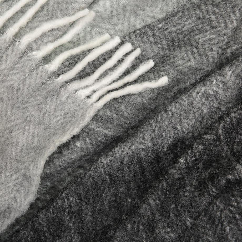 La Redoute Intérieurs Plaid Chaud Lichen Motif Chevrons  