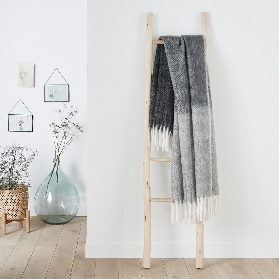 La Redoute Intérieurs Plaid Chaud Lichen Motif Chevrons  