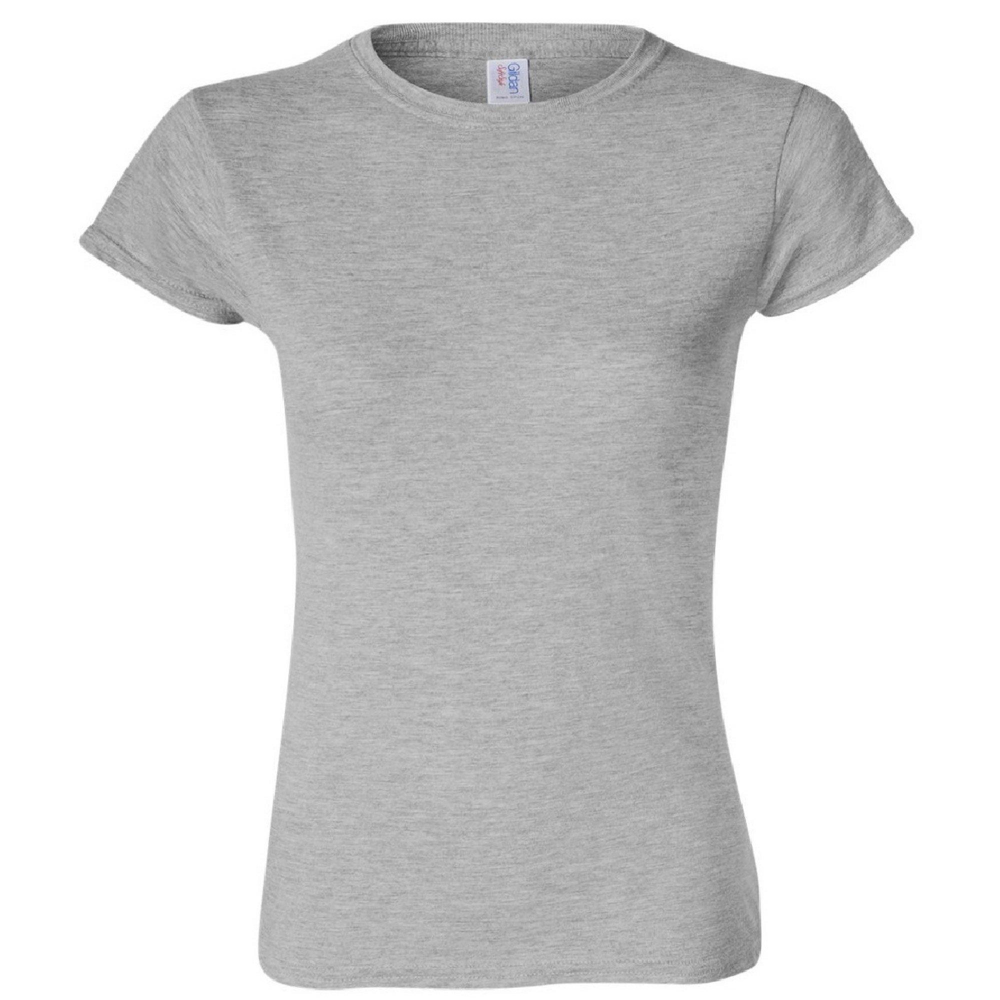 Image of Soft Style Kurzarm Tshirt Damen Grau XXL