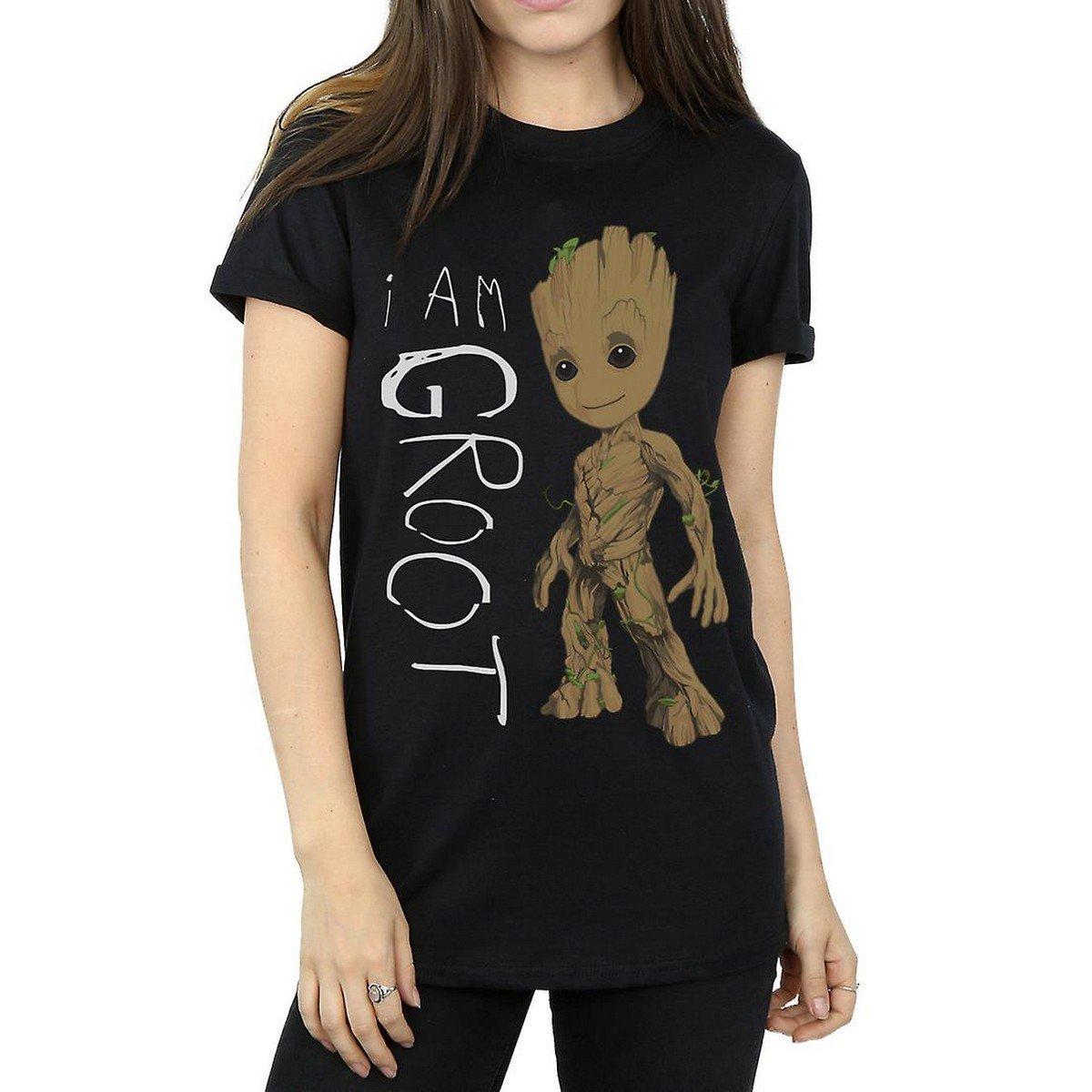 Image of I Am Groot Tshirt Damen Schwarz S