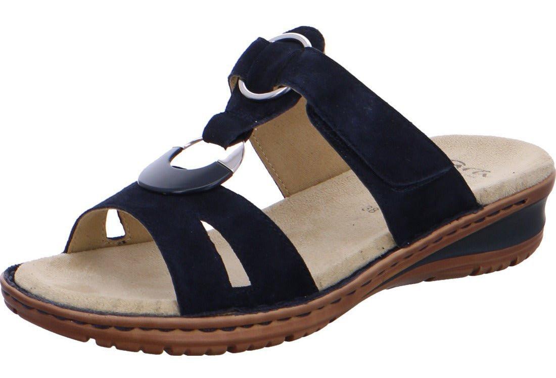 Image of 12-27233-72 - Wildleder Sandale Damen Blau 41