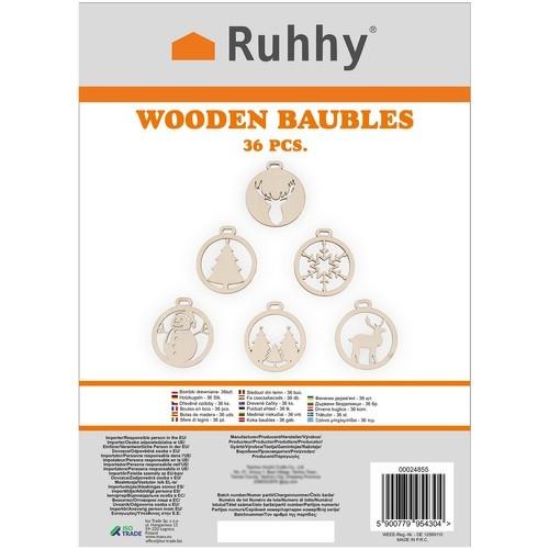 Ruhhy Boules en bois - 36pcs Ruhhy 24855  