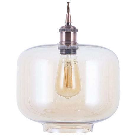 Beliani Lampe suspension en Verre Moderne LANATA  