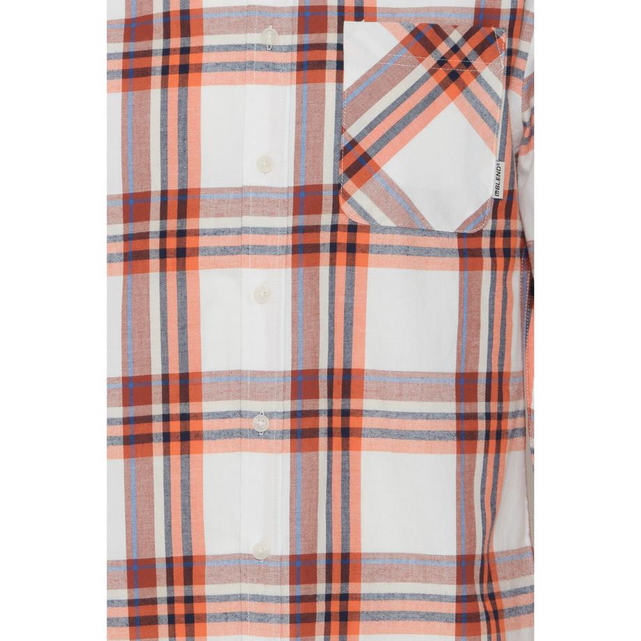 Blend Camicia a quadri a maniche lunghe con taschino  