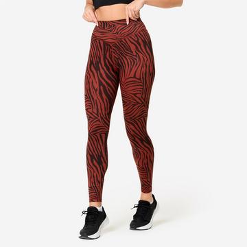 Leggings  Cardio-Fitness hoher Bund Polyester