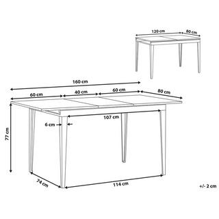 Beliani Esstisch aus MDF-Platte Modern NORLEY  