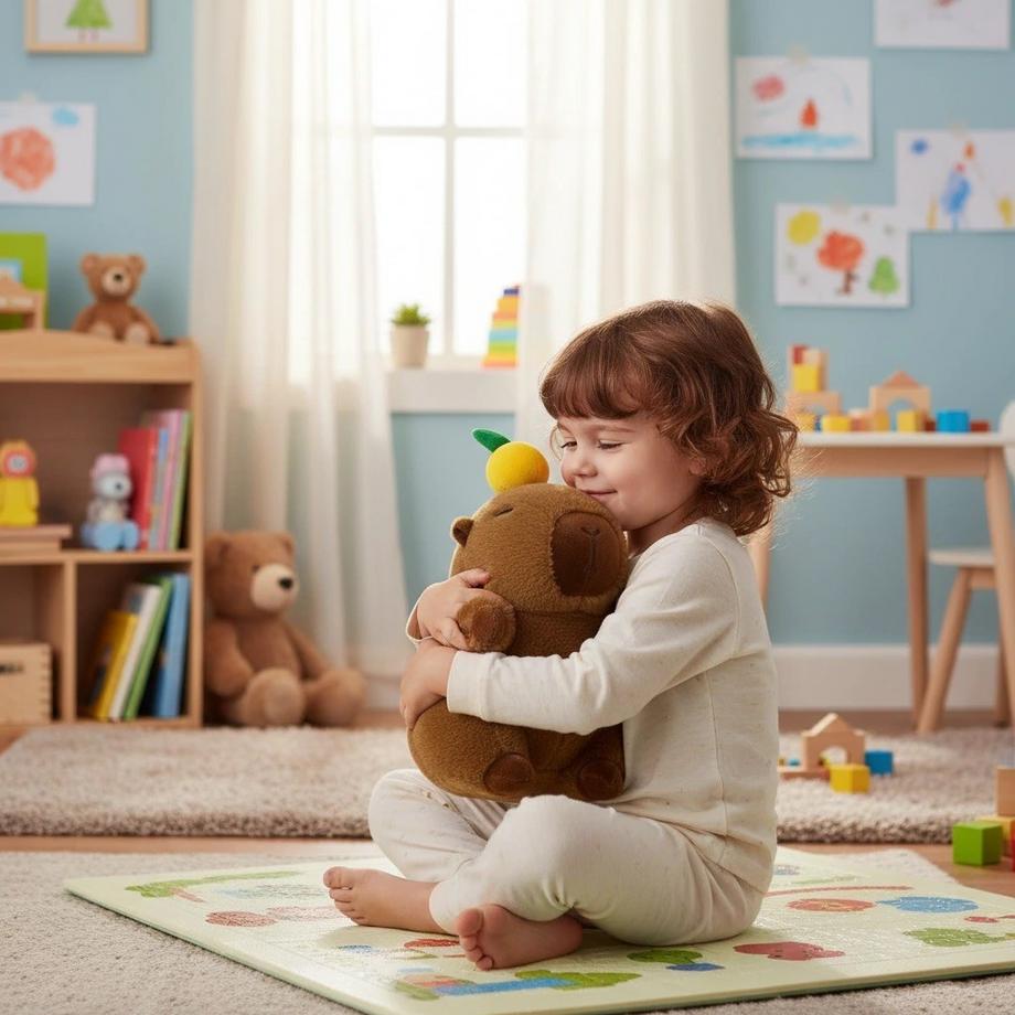 Lumi-Yo  Doudou peluche Kapibara Citron 