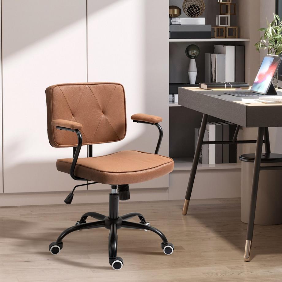 Northio Chaise De Bureau Chaise De Bureau À Roulettes Réglable En Hauteur Avec Fonction Bascule Rotation 360° Inclinable Mousse Barun 61 X 58 X 82-91 Cm  