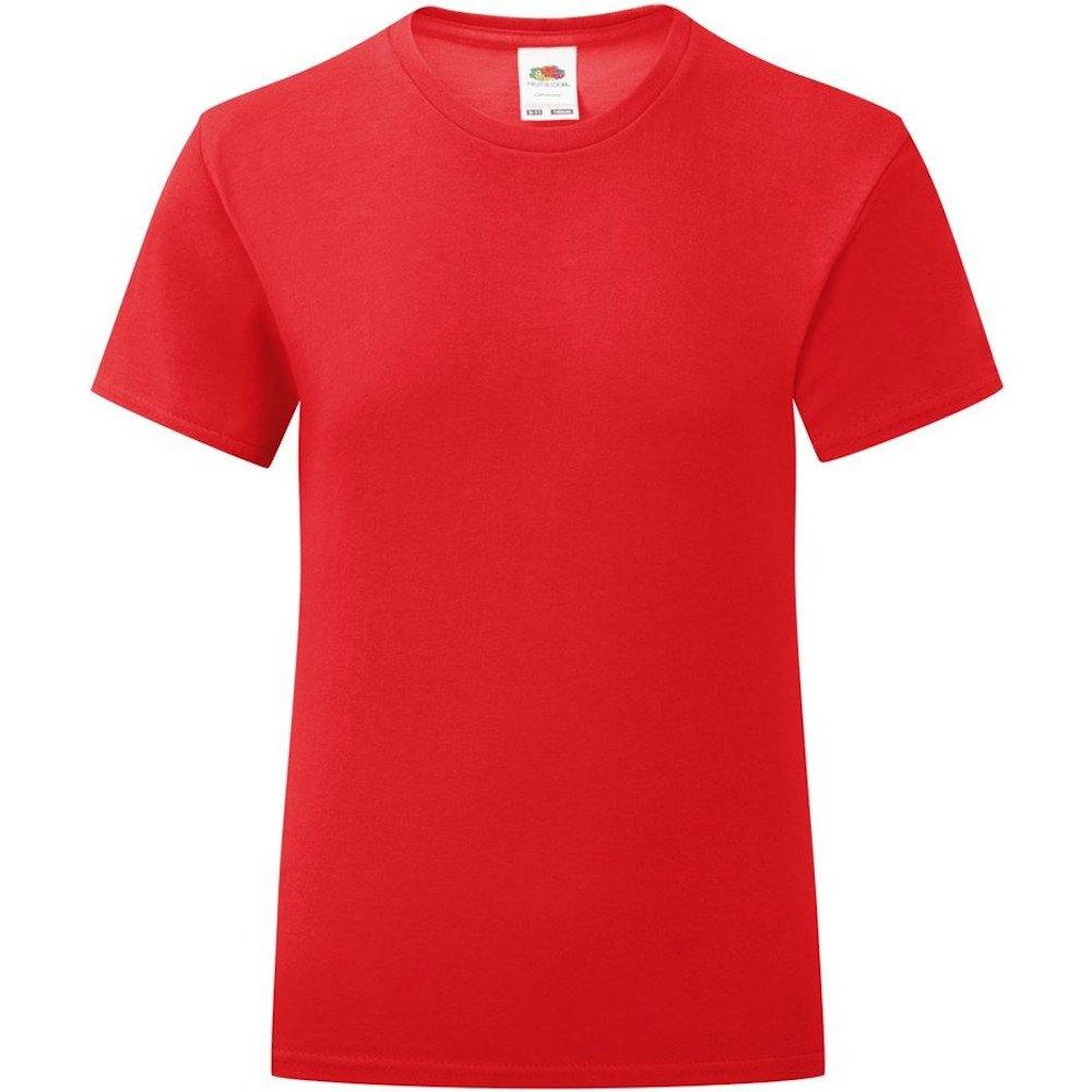 Image of Iconic Tshirt Mädchen Rot Bunt 7-8A