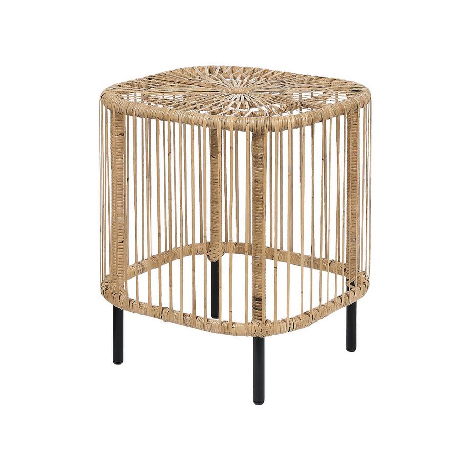 Beliani Couchtisch 2er Set aus Rattan Boho CESENATICO  