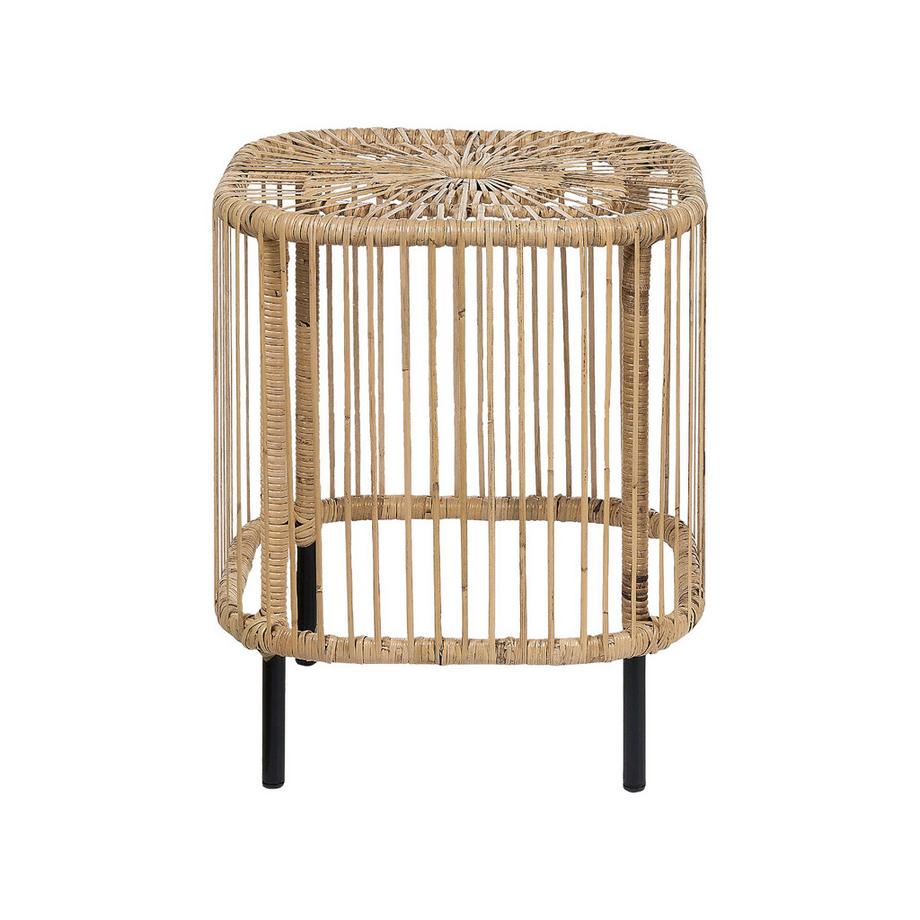 Beliani Couchtisch 2er Set aus Rattan Boho CESENATICO  