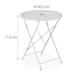 B2X Table de balcon pliante en métal  