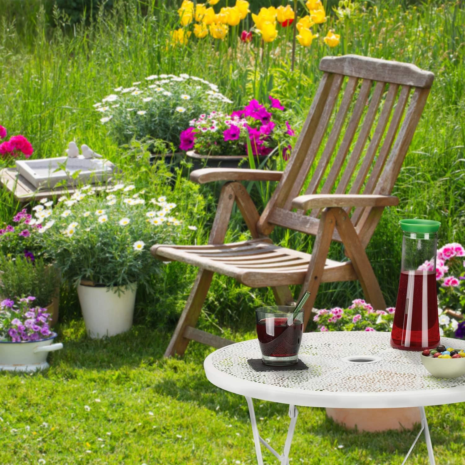 B2X Table de balcon pliante en métal  