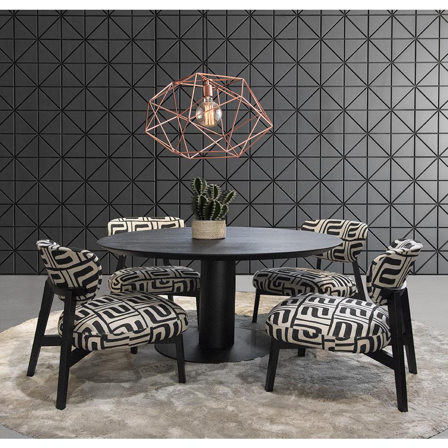 mutoni Fauteuil Boyd Jacky Meander Charcoal  