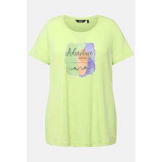 Ulla Popken  T-Shirt, Schriftmotiv, Rundhals, Halbarm 